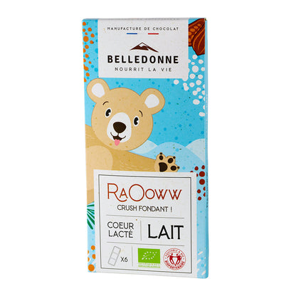 Tablette enfant - chocolat au lait coeur lacté - 1